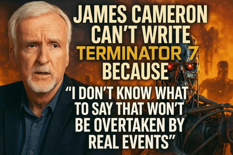 James Cameron can’t write Terminator 7 because “I don’t know what to say that won’t be overtaken by real events.”