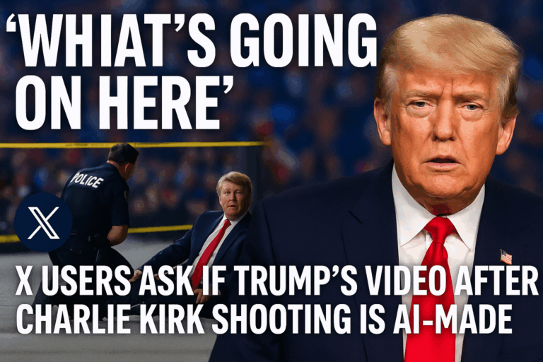 ‘What’s Going On Here’: X Users Ask If Trump’s Video After Charlie Kirk Shooting Is AI-Made