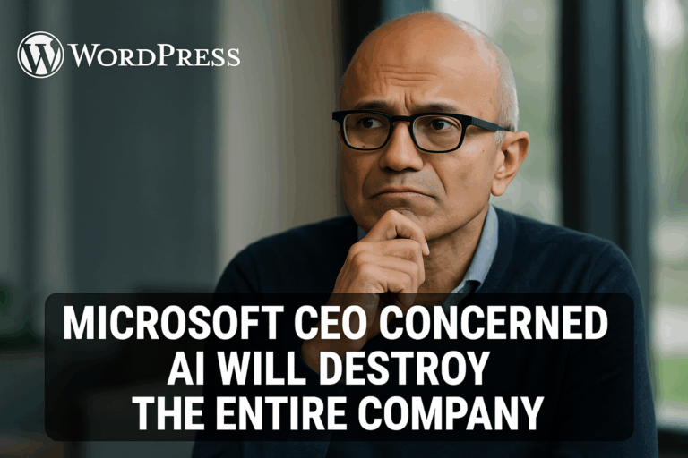 Microsoft CEO Concerned AI Will Destroy the Entire Company